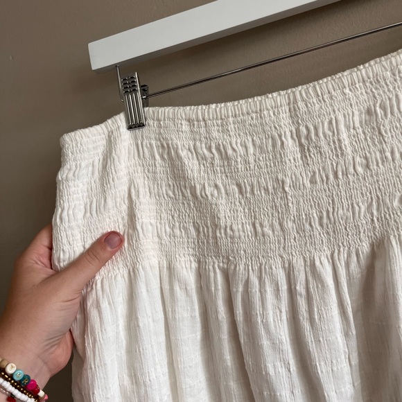 American Eagle Boho Midi Maxi Skirt‎ White Flowy Concert NWOT - Picture 3 of 6